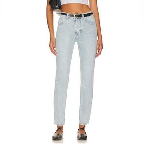 superdown Bailee Butt Slit Jean in Light Washed Blue NWT